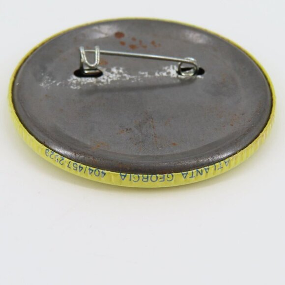 VTG Simmons Mattress I Only Sleep with the Best Yellow Blue Button Pin Brooch - Picture 4 of 6